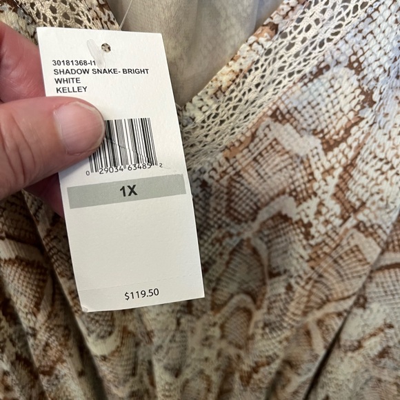 Jessica Simpson full length snake print dress new tags attached size 1X - Picture 13 of 15